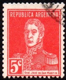 [Definitive Issues - General San Martin, without Period after Value, Tip CW5]