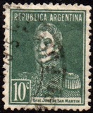 [Definitive Issues - General San Martin, without Period after Value, Tip CW6]