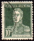 [Definitive Issues - General San Martin, without Period after Value, Tip CW6]