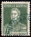 [Definitive Issues - General San Martin, without Period after Value, Tip CW6]