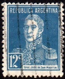 [Definitive Issues - General San Martin, without Period after Value, Tip CW7]