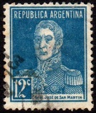 [Definitive Issues - General San Martin, without Period after Value, Tip CW7]
