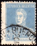 [Definitive Issues - General San Martin, without Period after Value, Tip CW8]