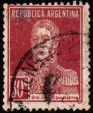 [Definitive Issues - General San Martin, without Period after Value, Tip CW11]