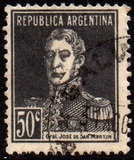 [Definitive Issues - General San Martin, without Period after Value, Tip CW12]