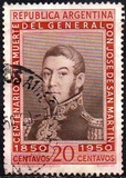 [The 100th Anniversary of the Death of San Martin, 1850-1950, type LH]