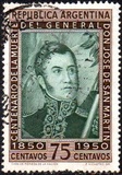 [The 100th Anniversary of the Death of San Martin, 1850-1950, type LK]