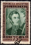 [The 100th Anniversary of the Death of San Martin, 1850-1950, type LK]