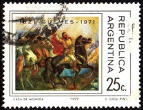 [The 150th Anniversary of the Death of General M. de Guemes, tegund ADW]