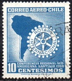 [Airmail - Rotary International South American Regional Conference, Santiago, प्रकार MI]