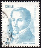 [Diego Portales, Politician - Inscribed "D. PORTALES", type WK]
