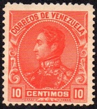 [Simón Bolívar, 1.783 - 1.830. Inscripción: "CORREOS DE VENEZUELA", tipo AJ]
