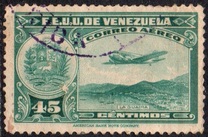 [Airmail - La Guaira, National Pantheon and Oil Wells, type HX11]