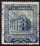 [Airmail - Caracas Central Post Office - Inscription "CORREOS - EE. UU. VENEZUELA", type AIK14]