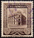 [Airmail - Caracas Central Post Office - Inscription "CORREOS - EE. UU. VENEZUELA", type AIK15]