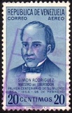 [Airmail - The 100th Anniversary of the Death of Simon Rodriguez, Bolivar's Tutor, 1771-1854, tegund ANR2]