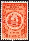 [The 1st Postal Convention, Caracas, tip APF3]