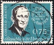[Airmail - The 5th Anniversary of the Death of Andres Eloy Blanco, Poet, 1898-1955, Typ AXL4]