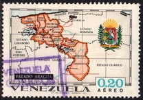[Airmail - States of Venezuela - Maps and Arms of the Various States, tip BRU]