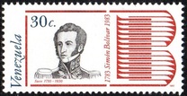 [The 200th Anniversary of the Birth of Simon Bolivar, 1783-1830, प्रकार CGF]