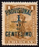 [Various Stamps Overprinted "PROVISIONAL" and Surcharged "½ CENTESIMO", type CY]