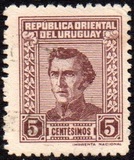 [General Jose Artigas - With Imprint "IMPRENTA NACIONAL" Bottom Right, tegund IW7]