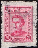 [General Jose Artigas - With Imprint "IMPRENTA NACIONAL" Bottom Middle, tyyppi IW17]
