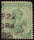 [King George V, 1865-1936 - Inscription "INDIA POSTAGE", тип XAW]