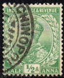[King George V, 1865-1936 - Inscription "INDIA POSTAGE", тип XAW]