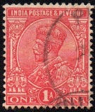 [King George V, 1865-1936 - Inscription "INDIA POSTAGE", тип XAX]
