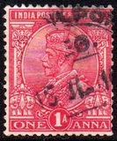 [King George V, 1865-1936 - Inscription "INDIA POSTAGE", тип XAX]