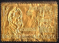 [Airmail - Schweitzer Commemoration, jenis DA]