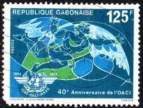 [The 40th Anniversary of International Civil Aviation Organization, type AAZ]