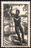 [Man Poling a Canoe, type AB4]