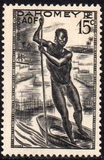 [Man Poling a Canoe, type AB4]