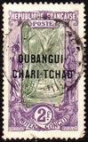 [Middle Congo Postage Stamps Overprinted "OUBANGUI-CHARI-TCHAD", type A15]