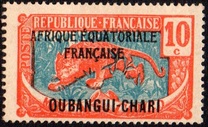 [Middle Congo Overprinted "OUBANGUI - CHARI" OR "AFRIQUE EQUATORIALE FRANCAISE", Tüüp G]