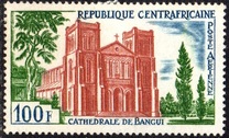 [Airmail - Bangui Cathedral, type AZ]