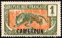 [Middle Congo Postage Stamps (Colors Changed) Overprinted "CAMEROUN", tegund E]