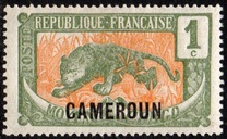 [Middle Congo Postage Stamps (Colors Changed) Overprinted "CAMEROUN", tegund E]