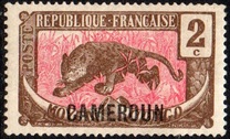 [Middle Congo Postage Stamps (Colors Changed) Overprinted "CAMEROUN", tegund E1]