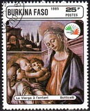 [International Stamp Exhibition "Italia '85" - Rome, Italy - Paintings by Botticelli, տեսակ CL]