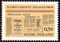 [The 200th anniversary of the Finnish press, type QD]
