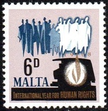 [International Year for Human rights, type FV]