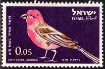 [Airmail - Birds, type IO]