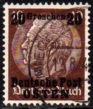 [German Empire Postage Stamps Surcharged & Overprinted "Deutsche Post OSTEN", type A4]