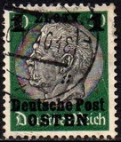 [German Empire Postage Stamps Surcharged & Overprinted "Deutsche Post OSTEN", type A11]