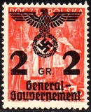 [Polish Postage Stamps Overprinted, Scrivi D]