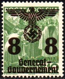 [Polish Postage Stamps Overprinted, Scrivi D3]