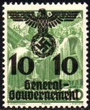 [Polish Postage Stamps Overprinted, Scrivi D4]